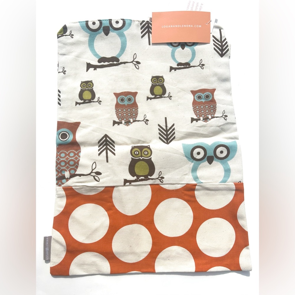 NEW Logan & Lenora Zippered Owl Reusable Wetbag